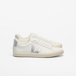 VEJA ESPLAR LEATHER WHITE SILVER